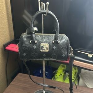 MCM Micro Bag in Black Monogram